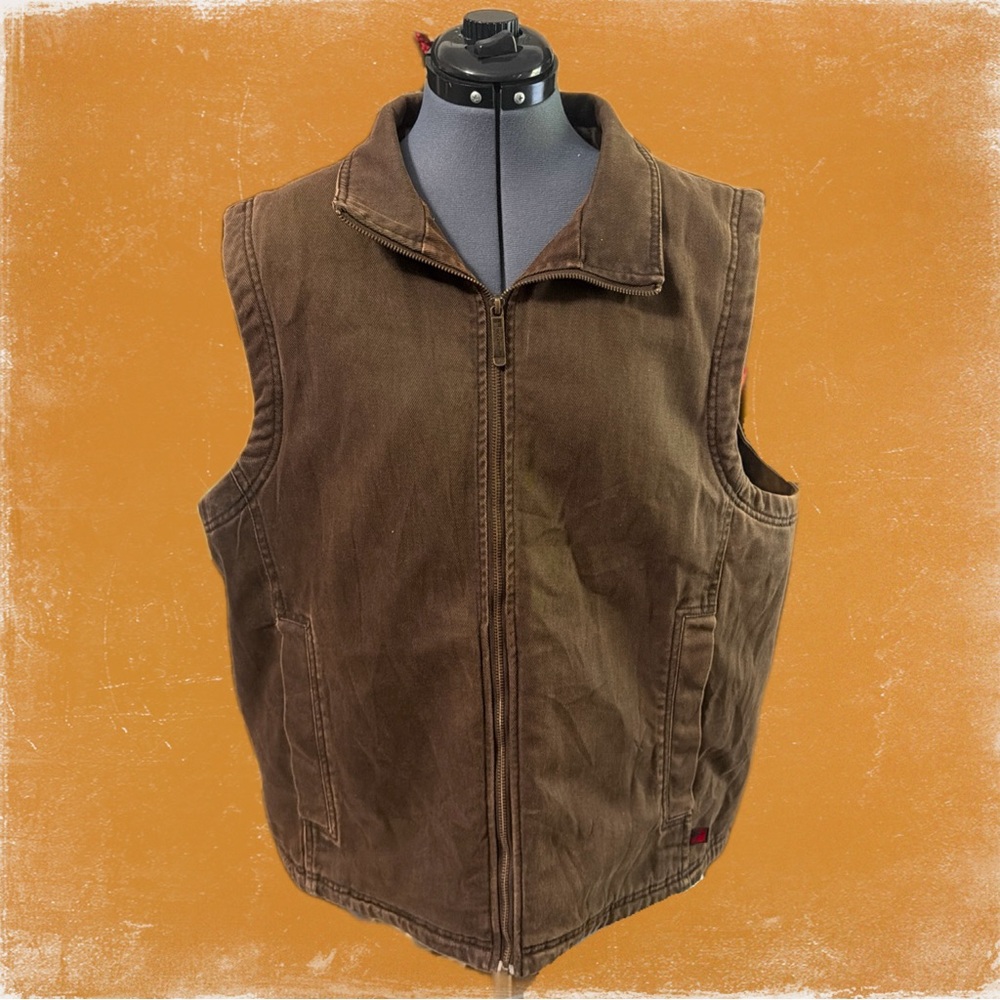 Woolrich Dorrington Vest Fleece Lined Men's Sz Large ***FLAWED‎ | O1